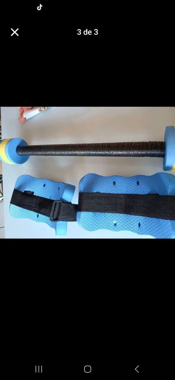 Vendo kit barra e caneleira para natacao e hidroginastica  - Foto 2