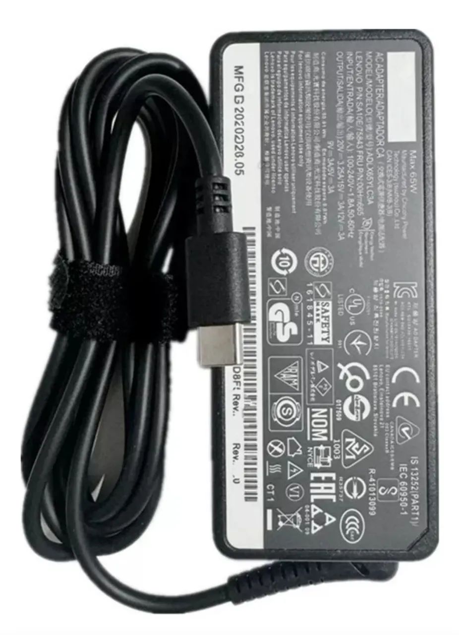 Carregador pra notebook/celular USB C 65w