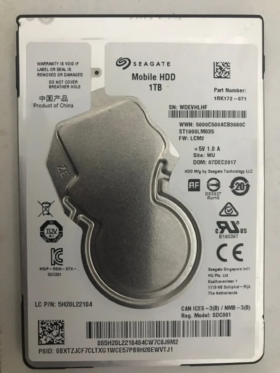 HDD 1tb seagate mobile com adaptador usb 3.0