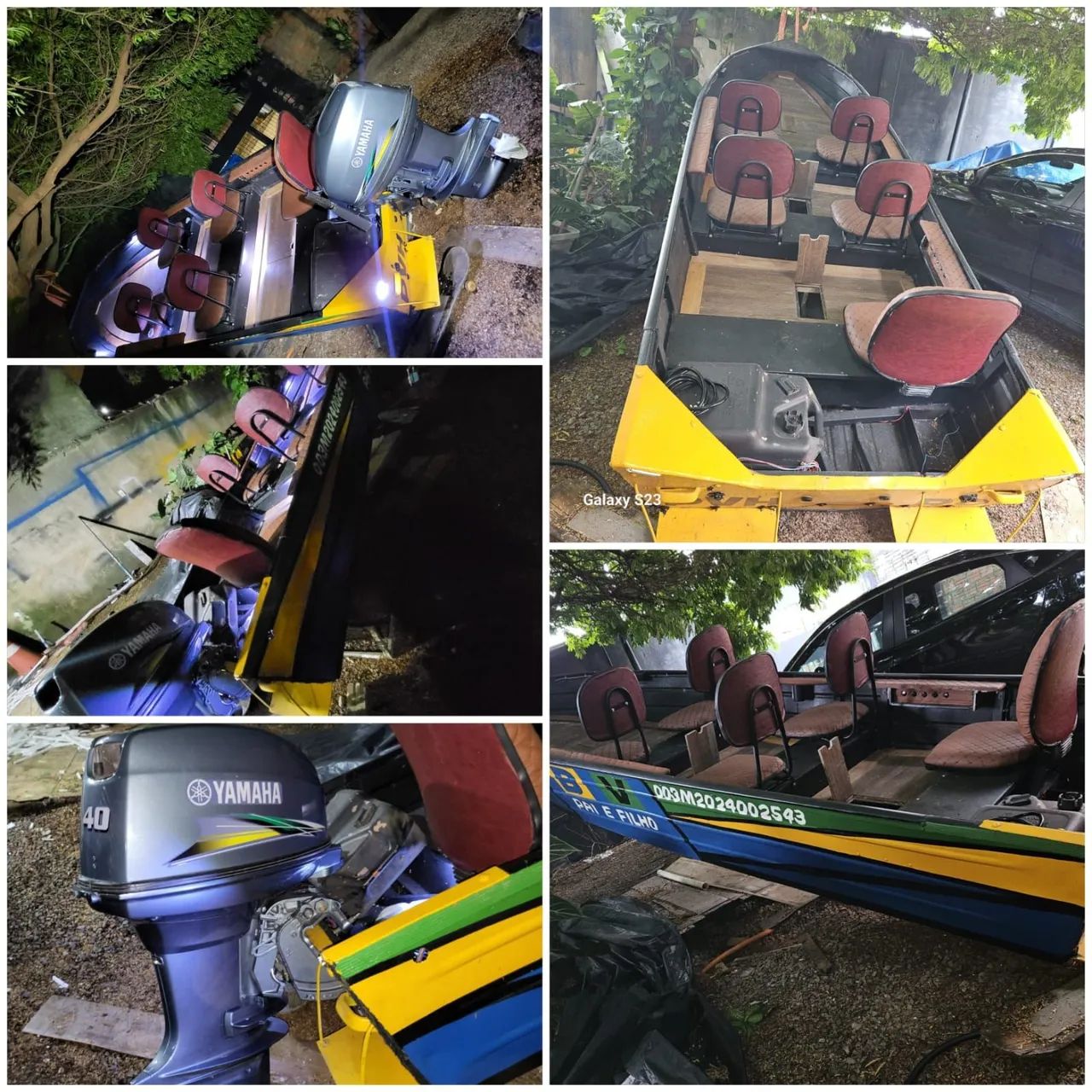 Lancha de Alumínio com Motor Yamaha 40hp - Tudo Revisado e Pronta para Navegar