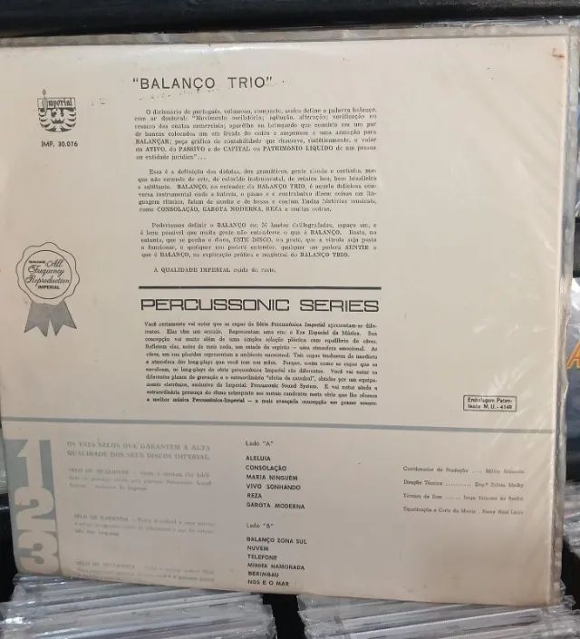 LP BALANÇO TRIO - RITMO BOSSA....- 200 FRETE GRATIS - Foto 2
