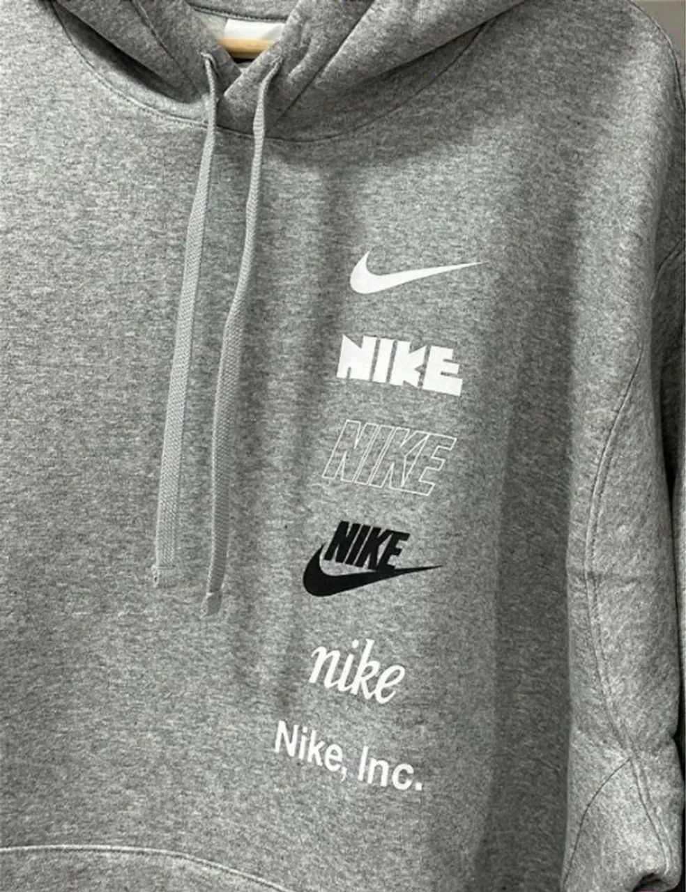 Moletom Nike Cinza - Tamanho GG - Foto 2