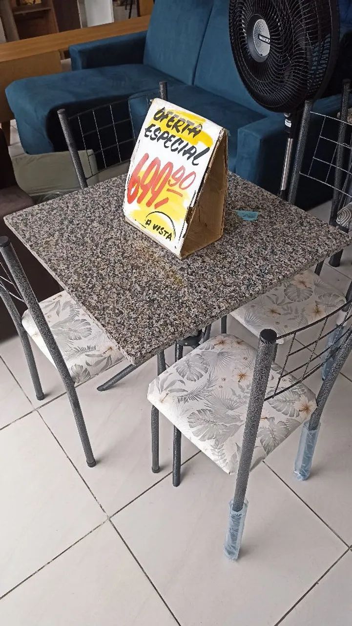 Mesa de Jantar em Granito com 4 Cadeiras - Foto 3