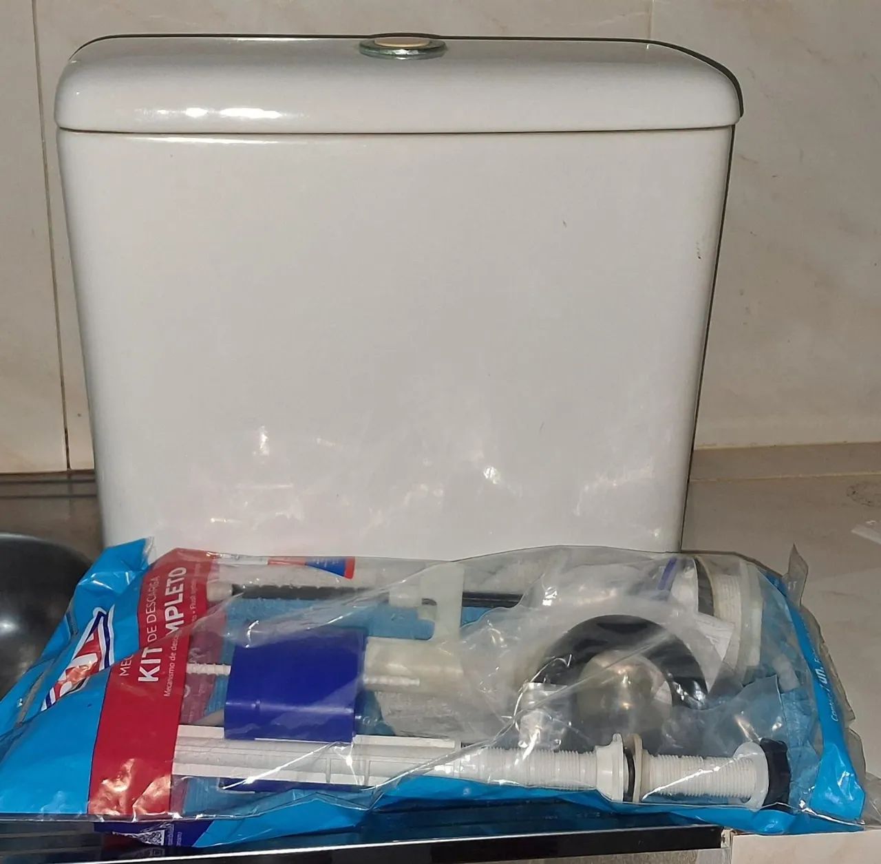 Caixa Acoplada Incepa + Kit de Descarga Completo para Vaso Sanitário