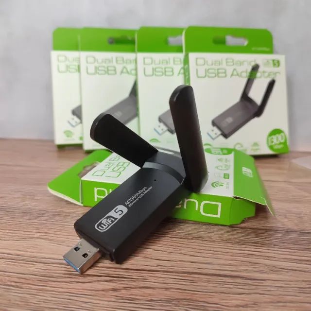 Adaptador Wifi 5ghz Dual Band Ac1300mbps Bluetooth 4.2 Entrega GRÁTIS - Foto 2