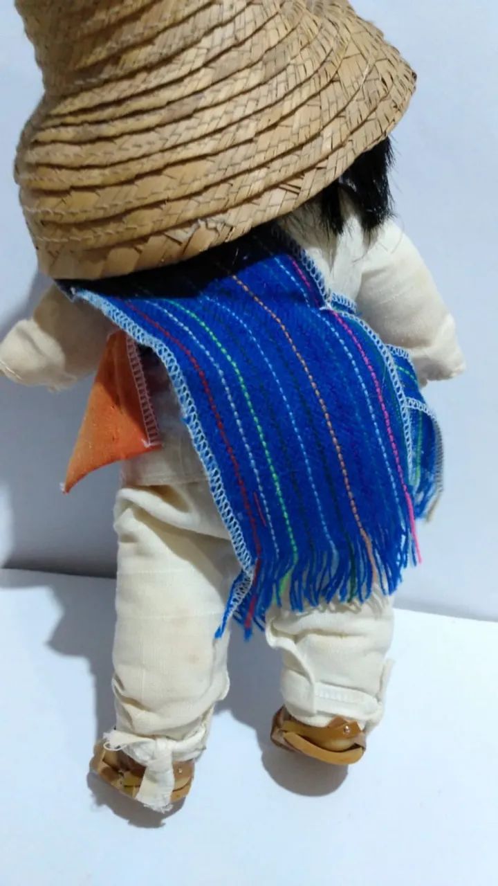 Boneco antigo traje típico mexicano - Foto 5