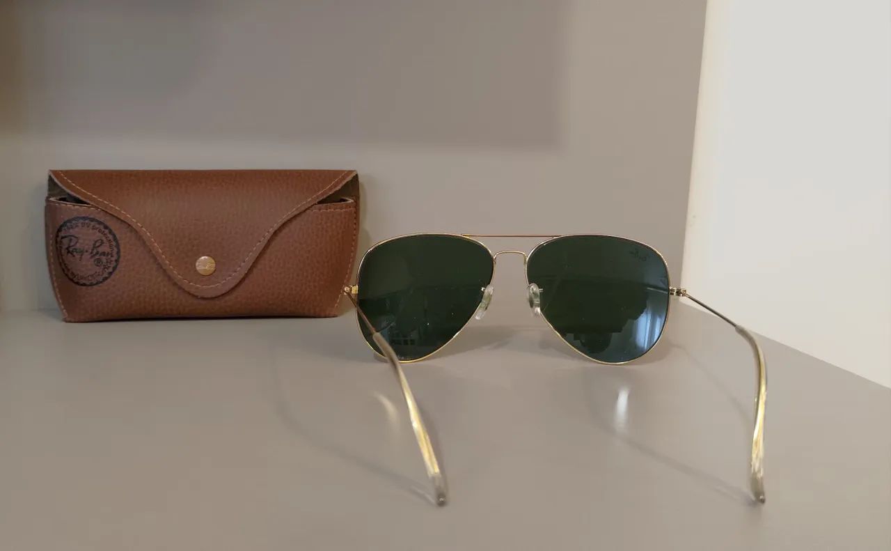 Óculos Rayban Aviador Classic Dourado  - Foto 5
