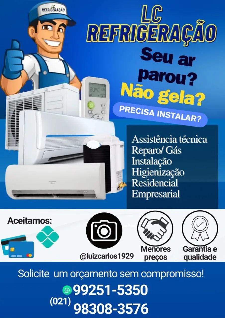 Limpeza de ar condicionado e manutenção preventiva e corretiva 