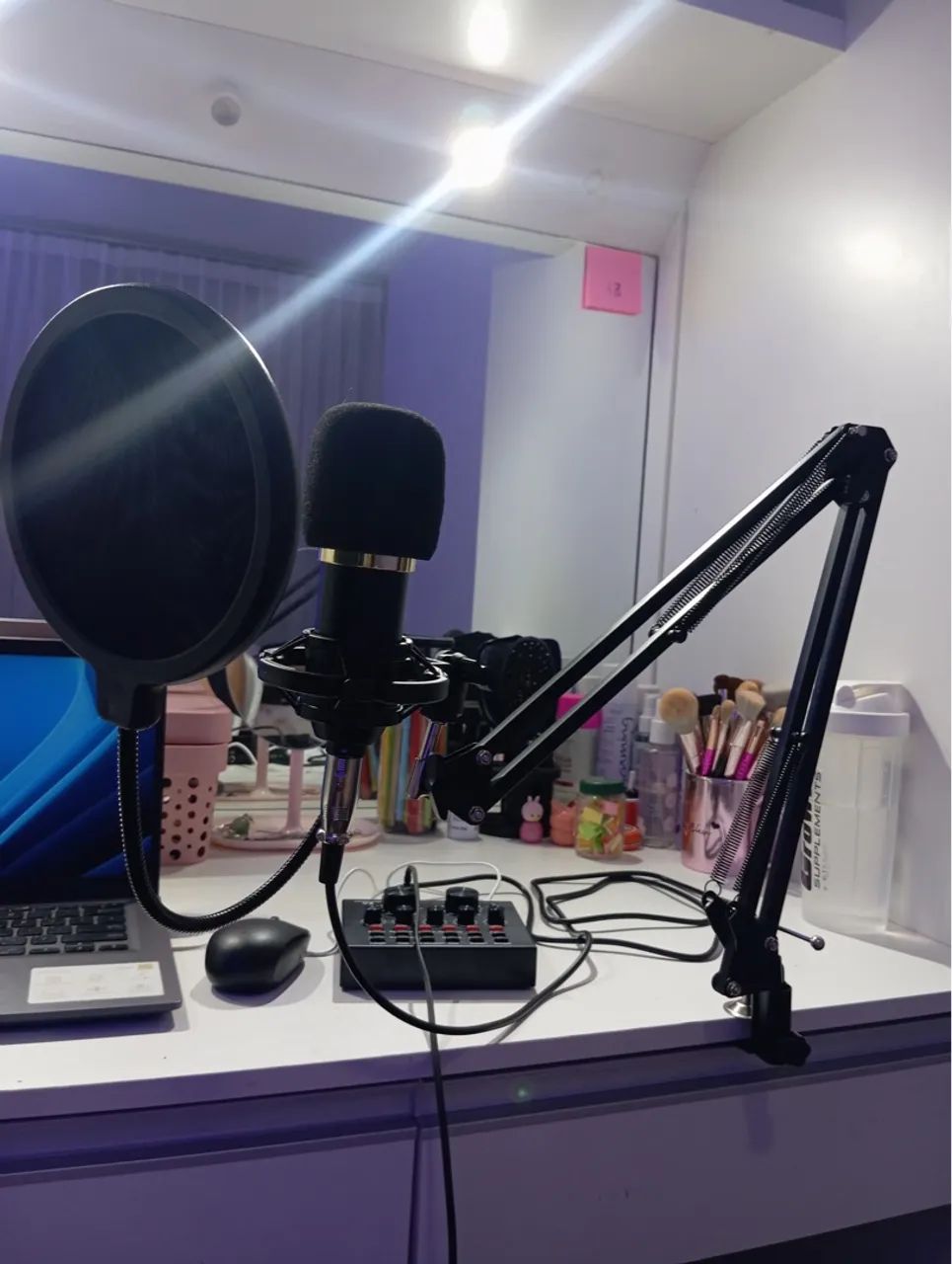 Microfone Condensador Profissional com Acessórios - Foto 5