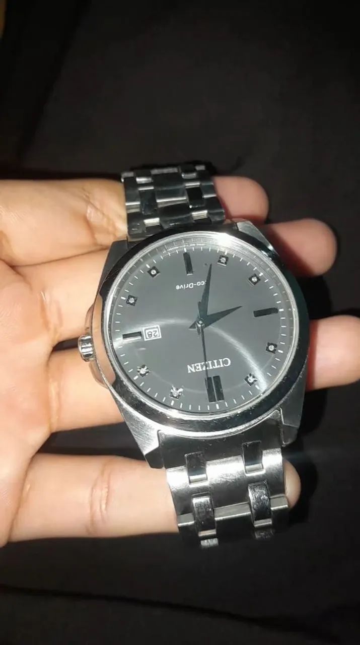 Citizen Relógio masculino Eco-Drive Corso de quartzo, aço inoxidável, clássico - Foto 6