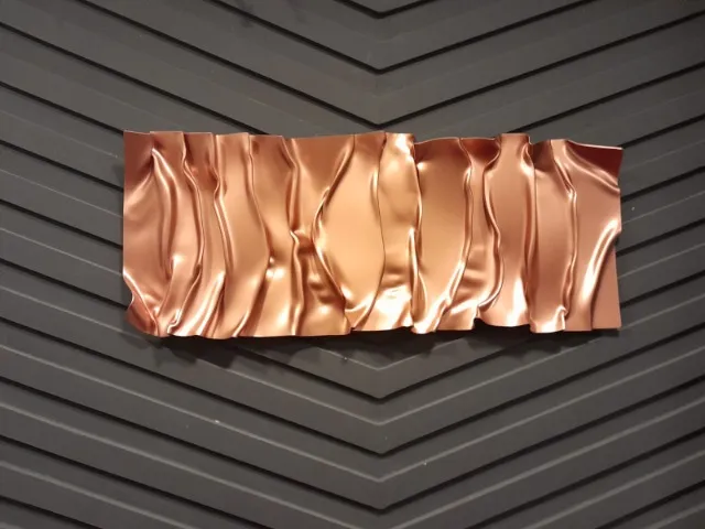 Escultura abstrata de parede