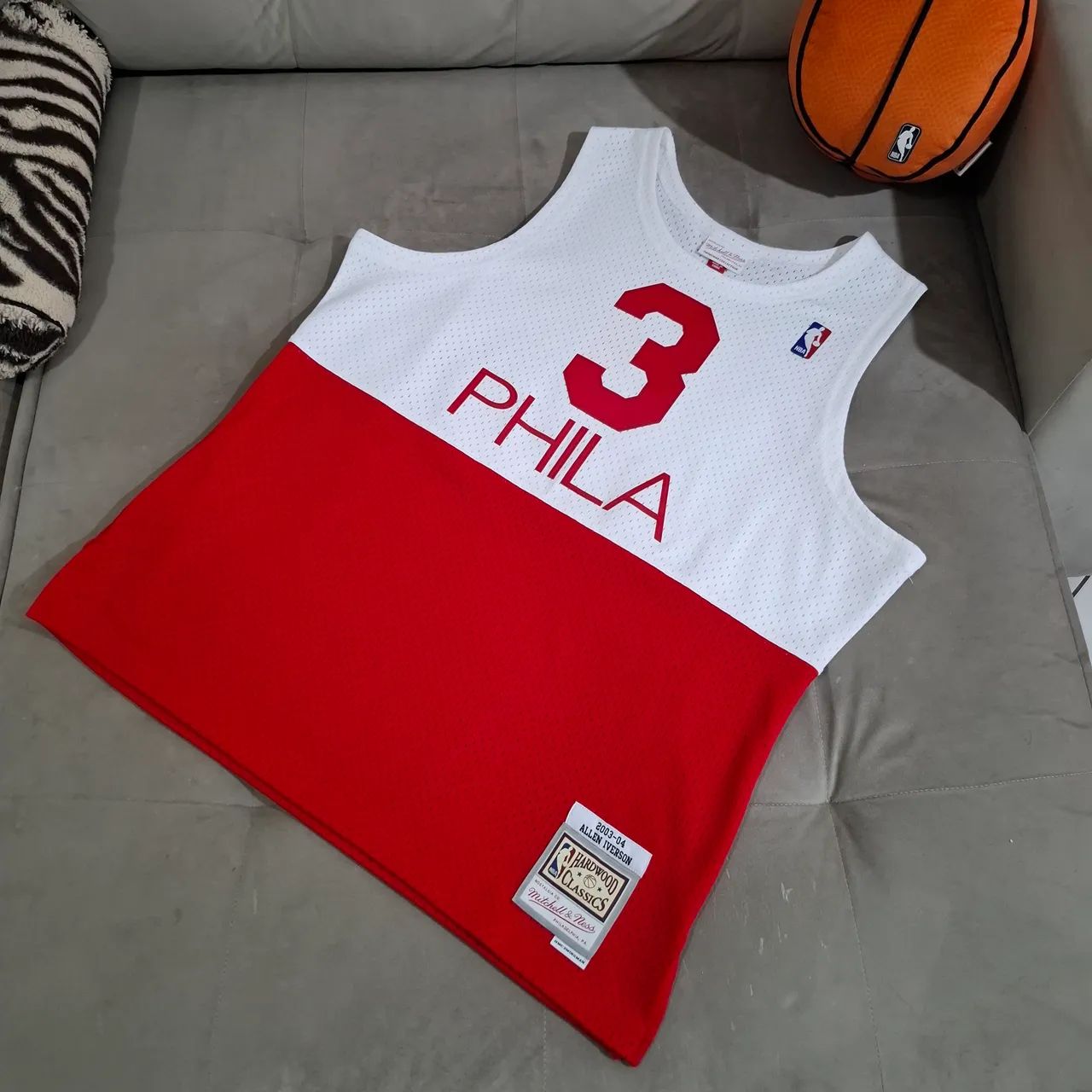 Regata Nba Philadelphia 76ers Allen Iverson Mitchell e Ness Retrô 
