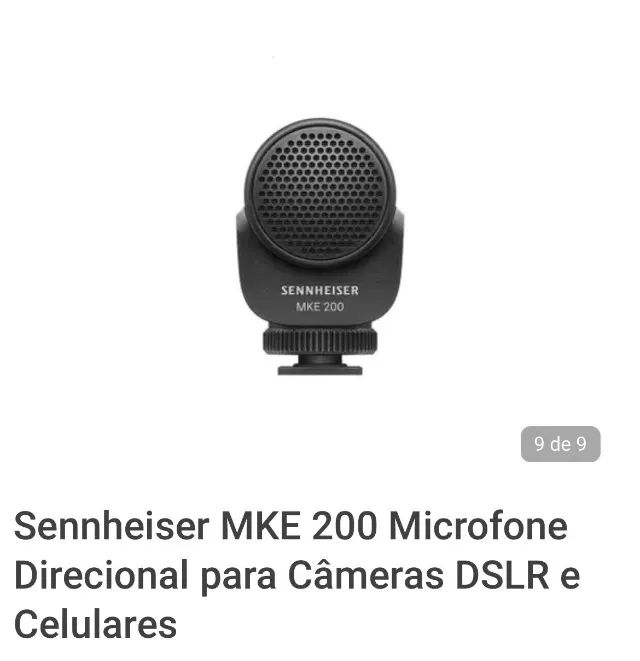 Microfone Supercardioide Mke200 Preto Sennheiser - Foto 3