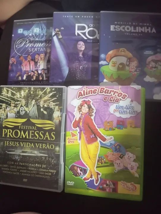 Doação DVDs e CD gospel e infantil 