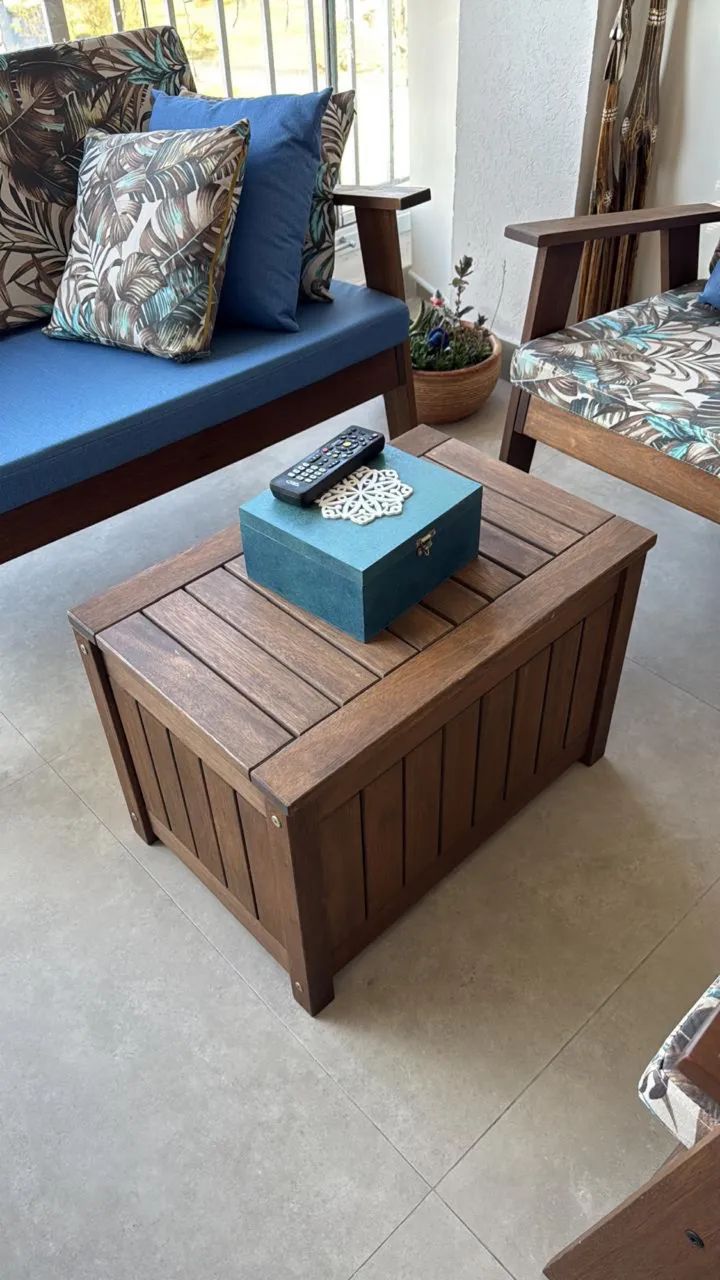 Conjunto de Móveis de Varanda - Madeira Maciça + Almofadas Premium  - Foto 2
