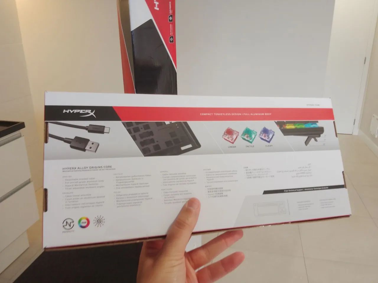 Teclado mecânico gamer hyperx alloy origens core à venda. - Foto 3