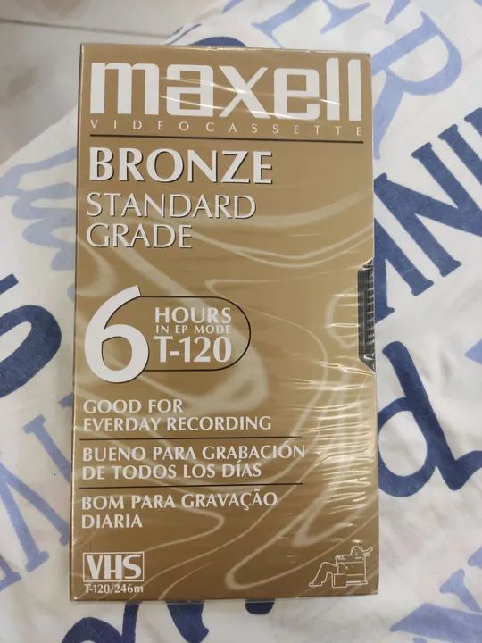 Fita VHS Maxell Bronze T-120