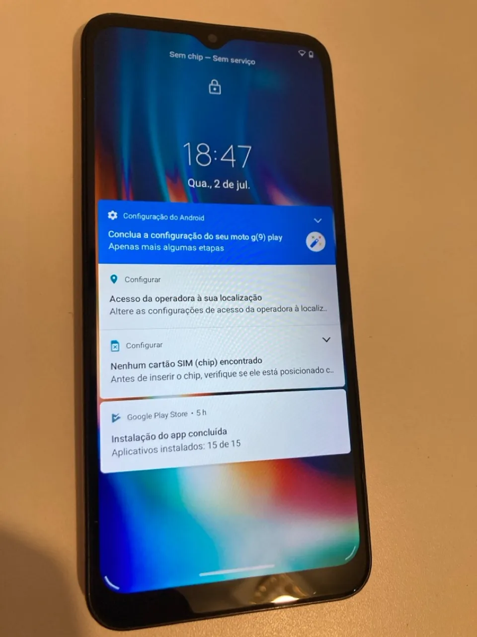 Moto G 9 bem conservado, rosa