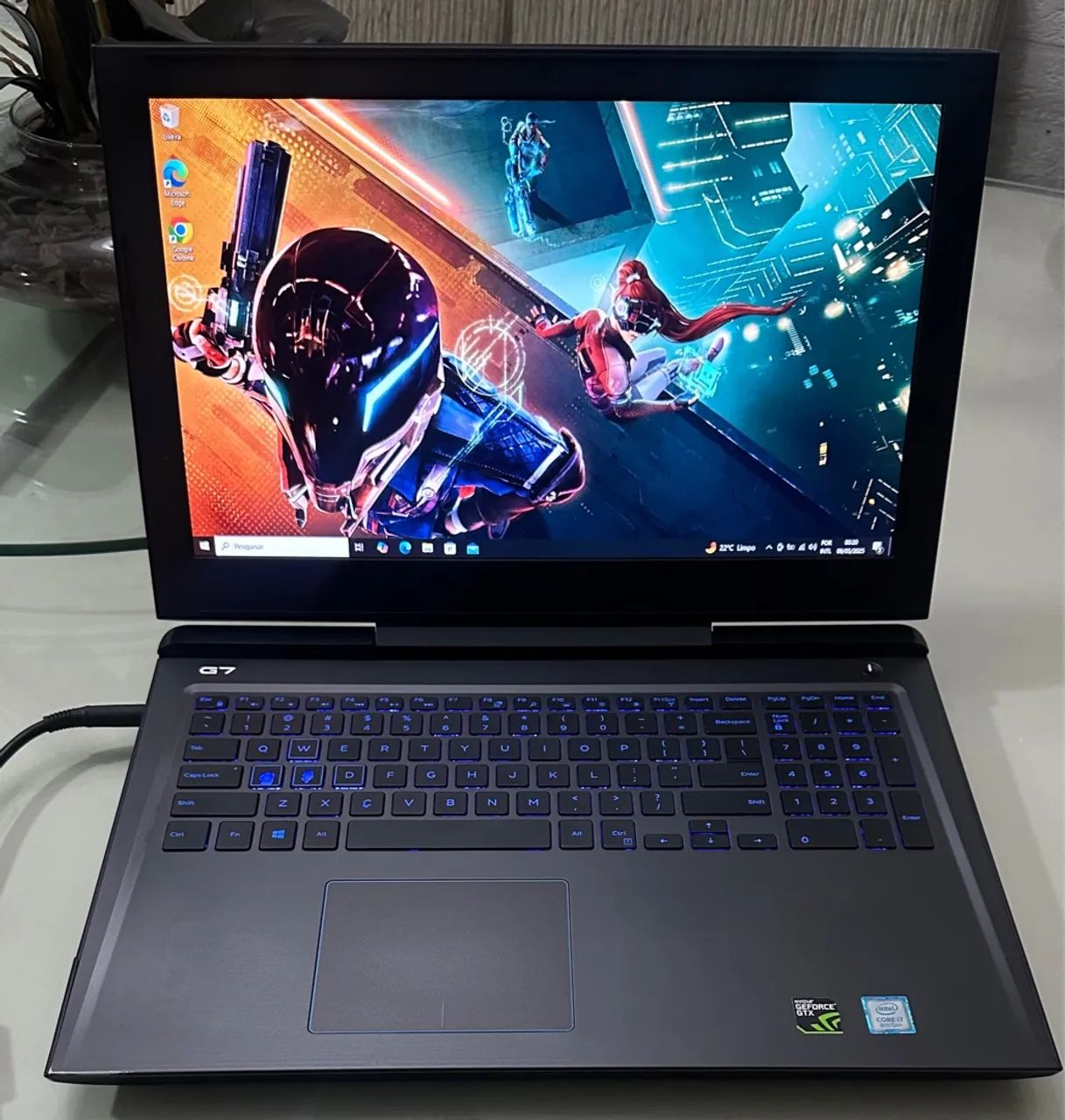 Notebook Gamer Dell G7 -7588 com 16GB de RAM e Placa Nvidia