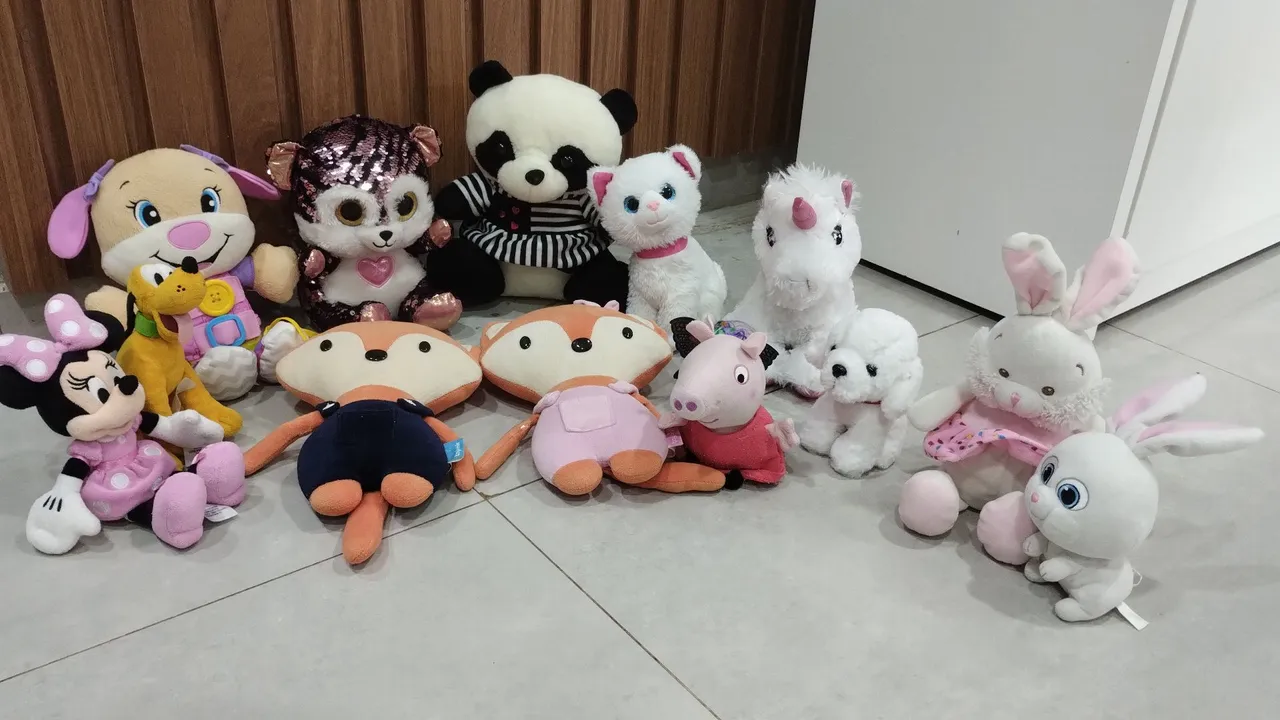 Kit de Pelúcias Fofinhas e Divertidas!