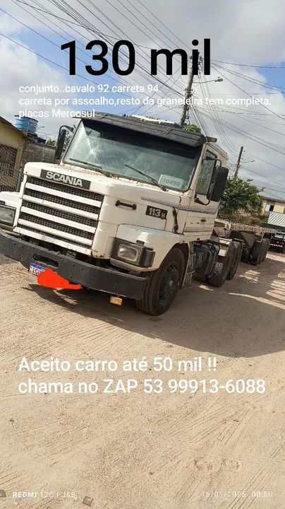 Caminhão Scania 113H 6x2 - Graneleiro Completo