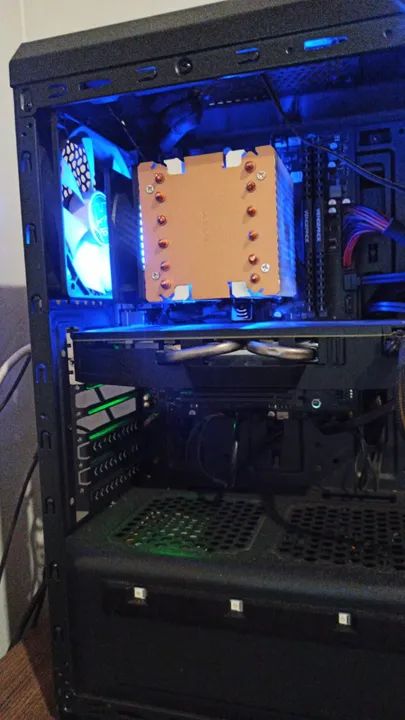 kit updgrade pc gamer ryzen 7 5700x3d+b550m+2x16gb memoria corsair cl16+cooler