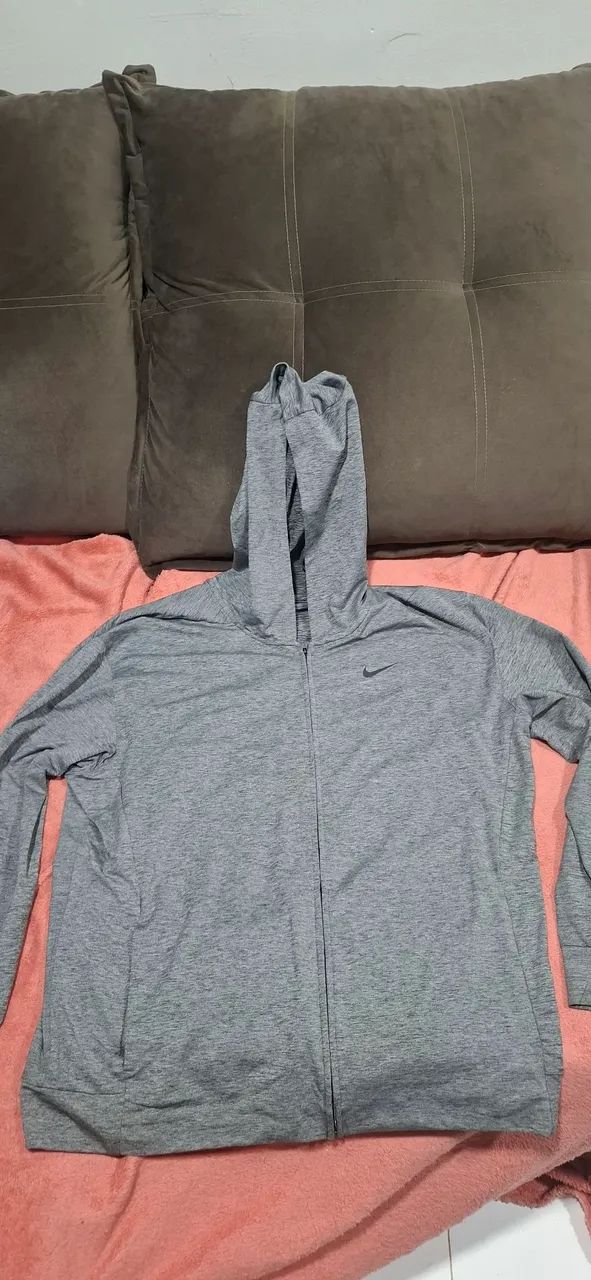 Casaco de Moletom com Capuz Nike Cinza
