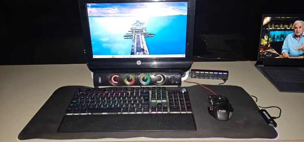Computador All in One HP 18-1200BR - Completo - Foto 4