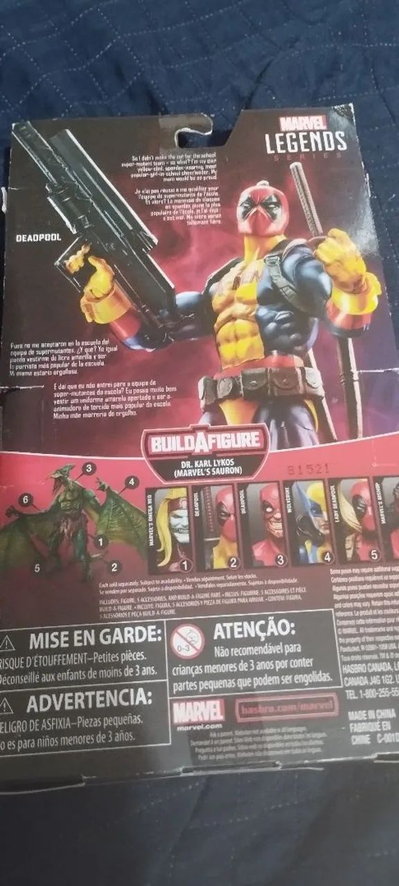 Boneco Marvel Legends Deadpool sauron baf - Foto 2