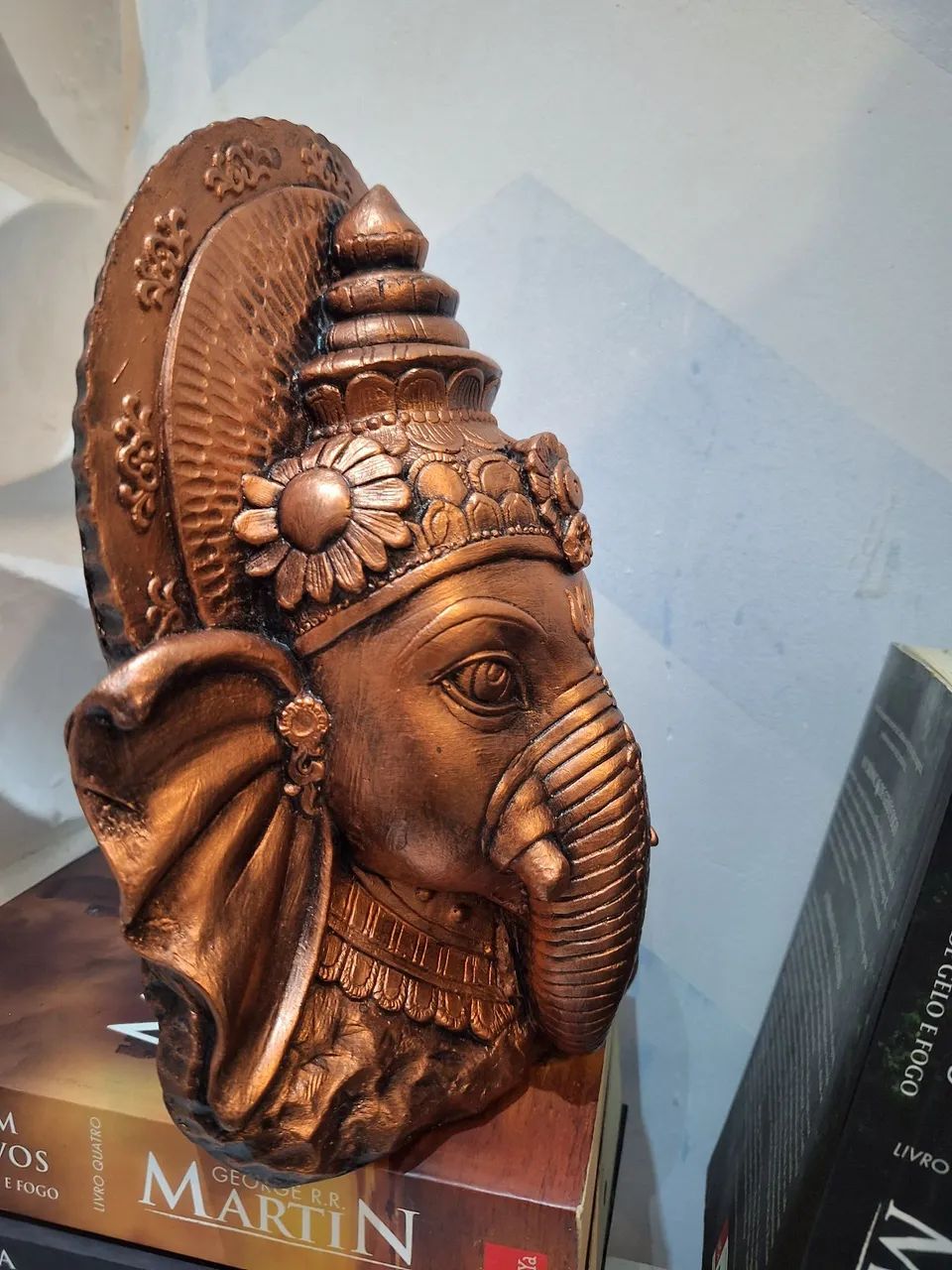 Escultura busto Ganesha - Foto 4
