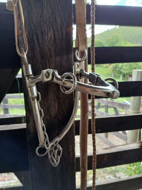 Traía de frente, laço de couro cru  - Foto 4