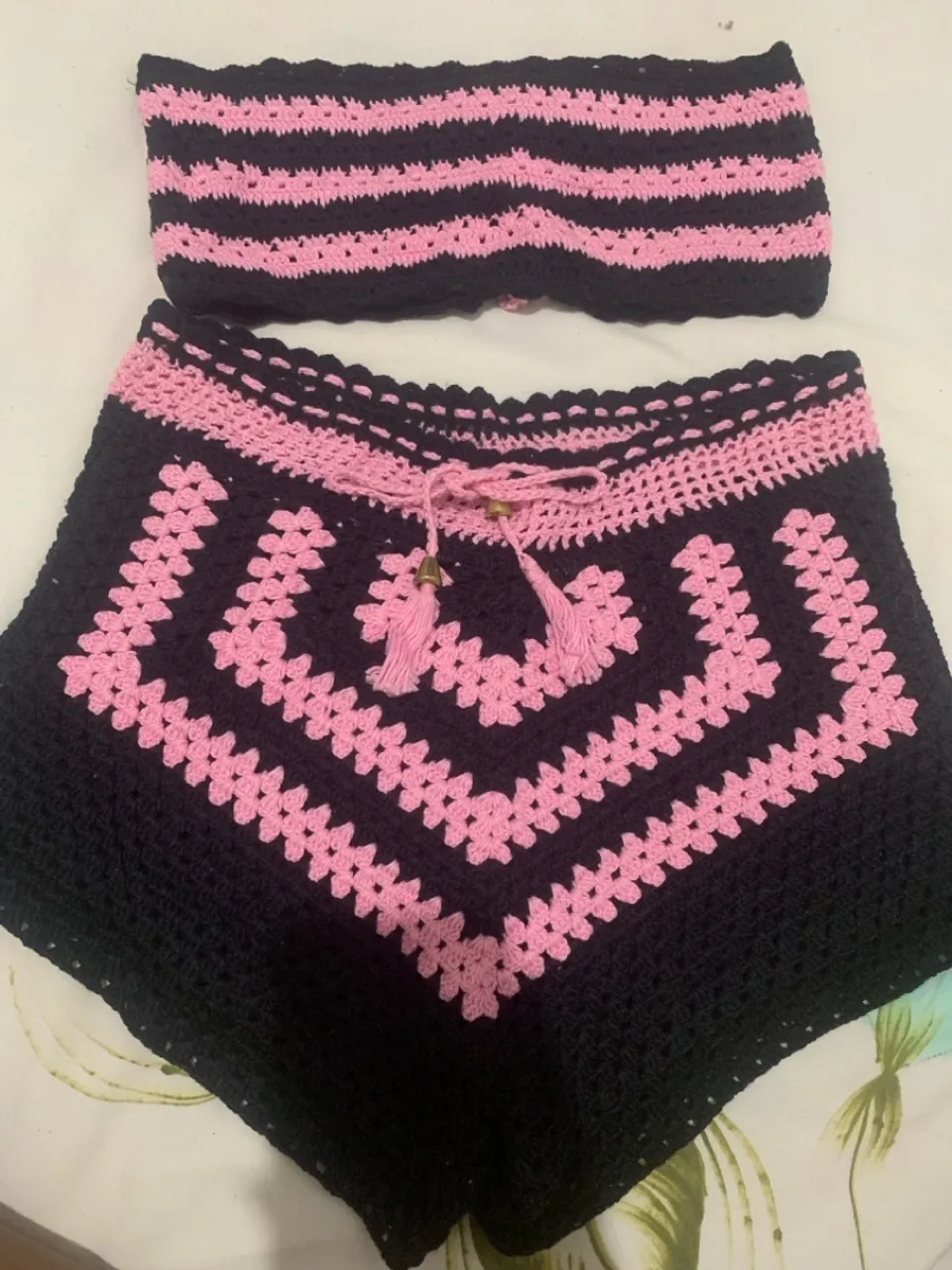 Conjunto de crochê