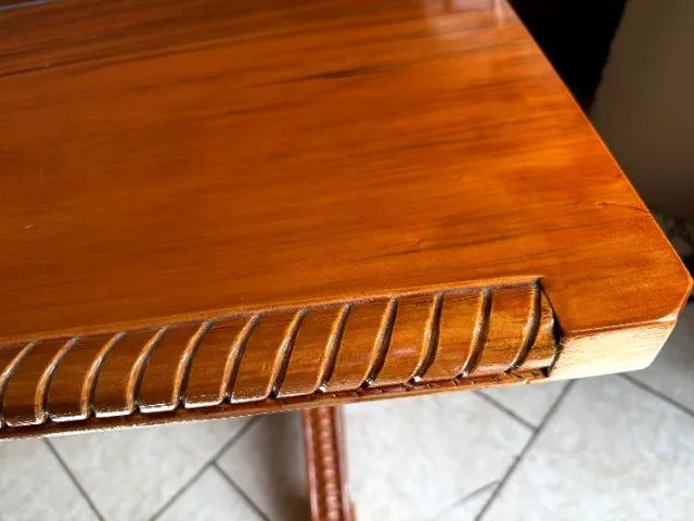 Mesa de jantar artesanal retangular em madeira - Foto 2