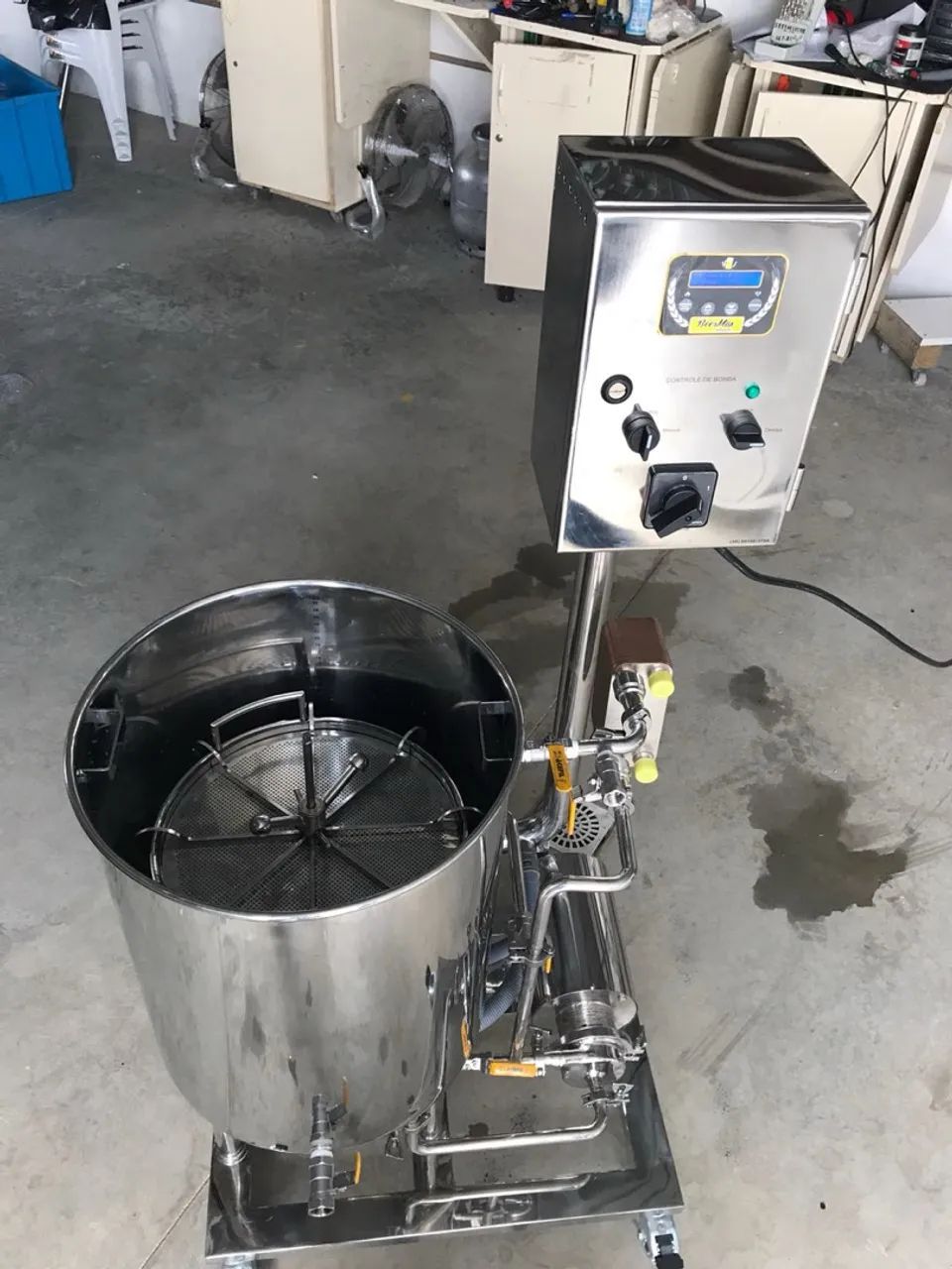 Panela  Cervejeira automatizada de 50 litros final - aço inox ASI 304 - Foto 4