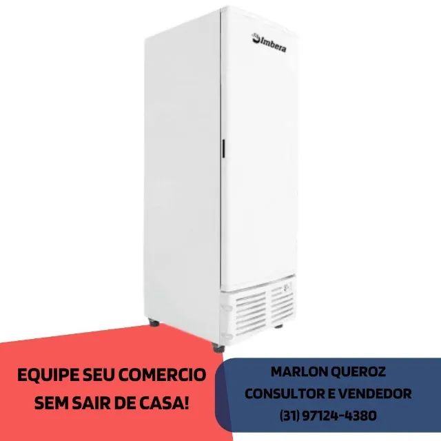  Freezer Vertical Tripla Ação 560L Imbera Porta Cega Branco