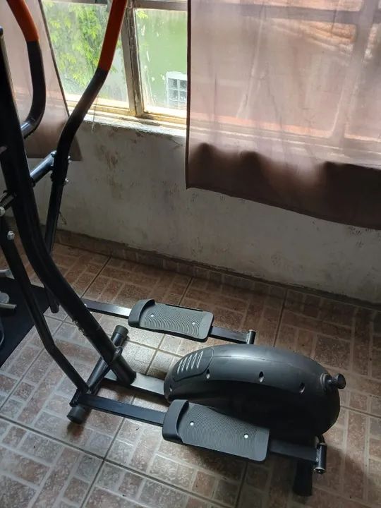 Elíptico Magnético Polimet Light - Preto/Laranja - Foto 2