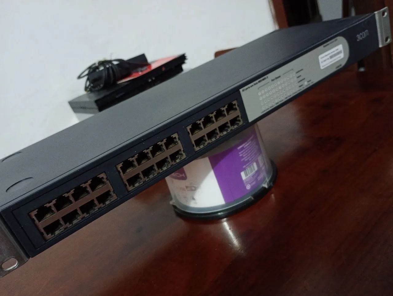Switch de Rede 3Com 24 Portas 