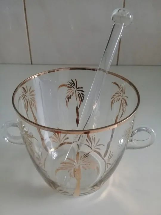 Copos e balde de gelo vintage. - Foto 2