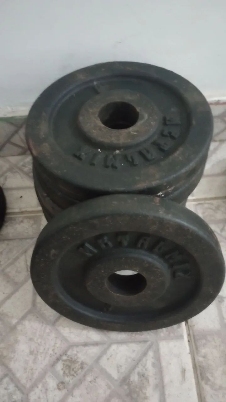 Anilhas de Ferro 5kg 4kg. 3kg.2kg - Metalmix - Foto 3