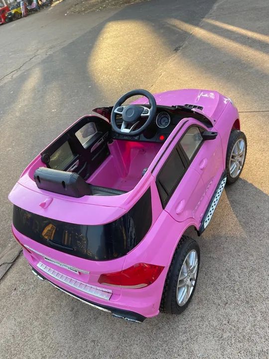 ? Vendo Carrinho Elétrico Infantil - Mercedes Rosa! ? - Foto 3