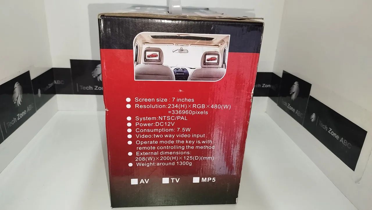 Encosto de cabeça com tela 7 pol - Foto 3
