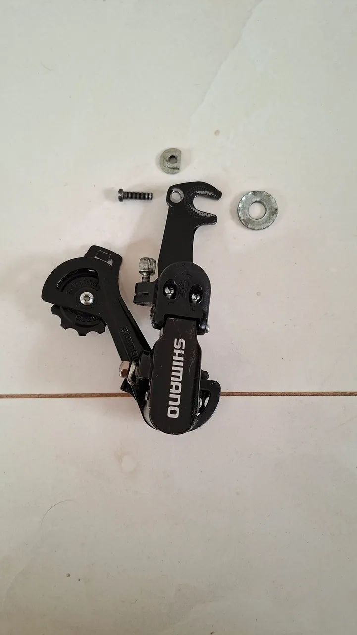 Câmbio traseiro SHIMANO 7v com gancheira - Foto 3