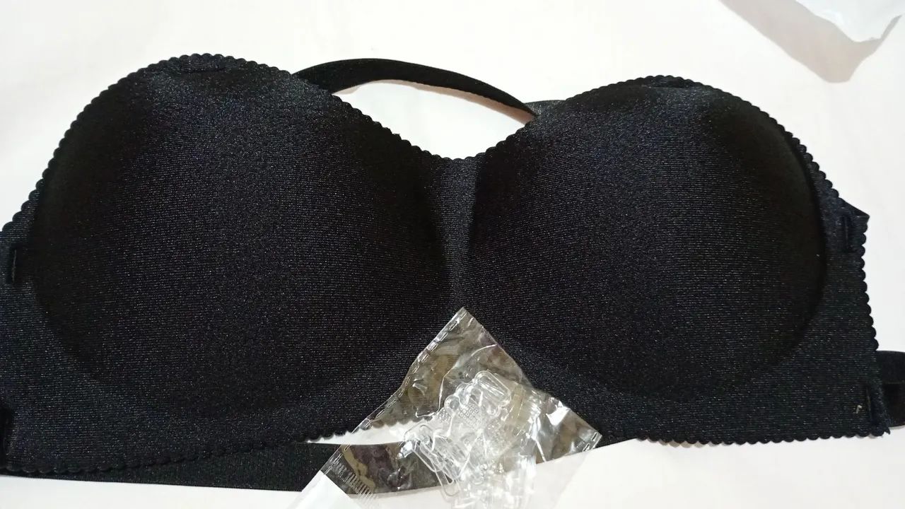 Sutiã Tomara que Caia Preto - com enchimento mãozinha  - Foto 3