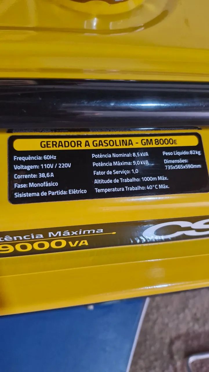 Gerador de Energia CSM GM 8000E 9.0 KVA - Foto 3