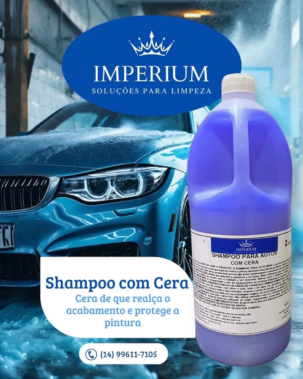 Shampoo para Autos com Cera Imperium - Limpeza e Proteção