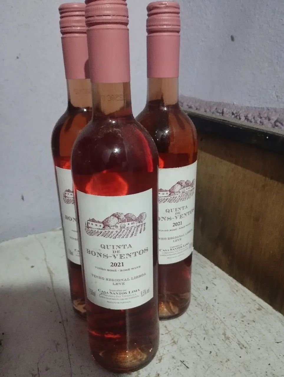 3 Garrafas de Vinho Tinto Quinta de Bons Ventos 2021