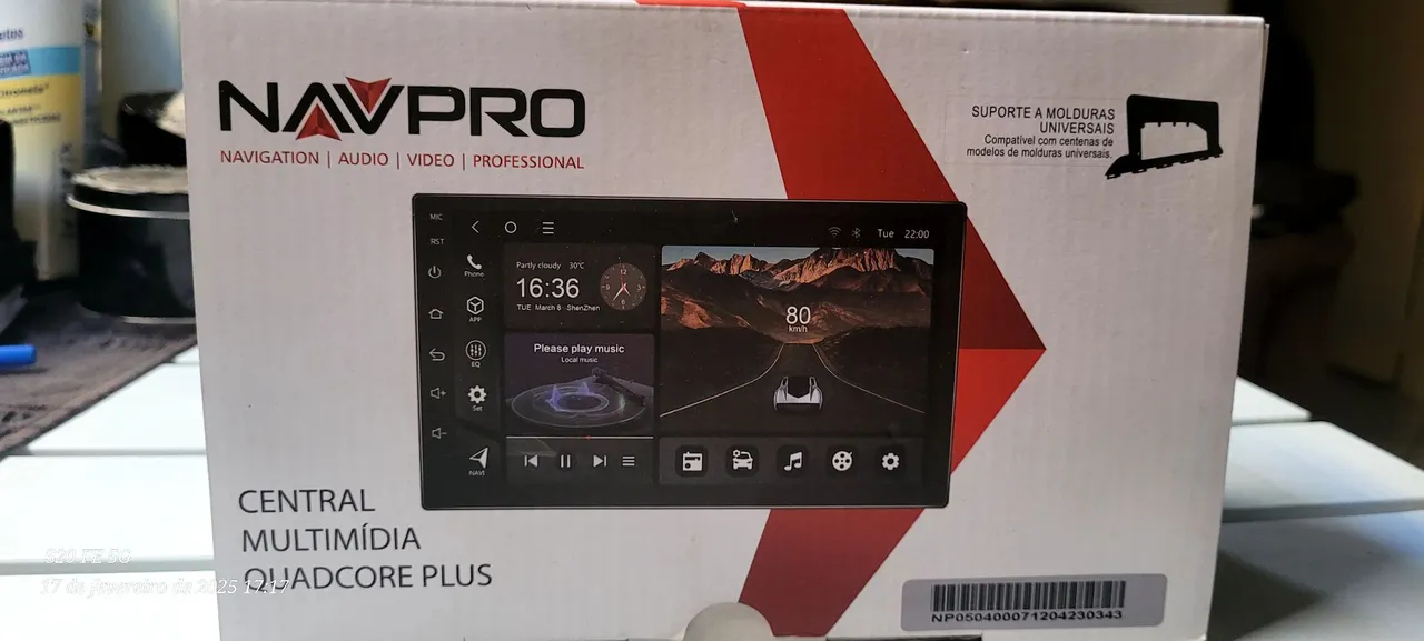 Central Multimídia NAVPRO Quadcore Plus 7 polegadas