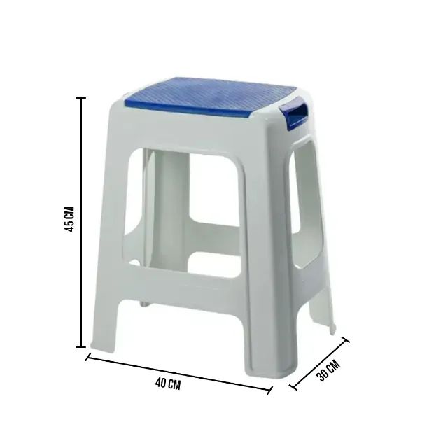 Banqueta Miramar Kit Com 6 - Azul - Foto 3