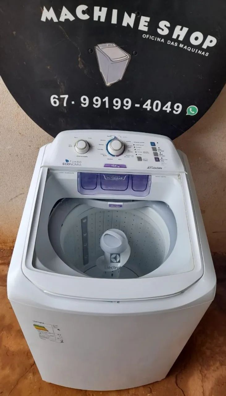 Máquina de Lavar Electrolux 10,5kg jet clean 
