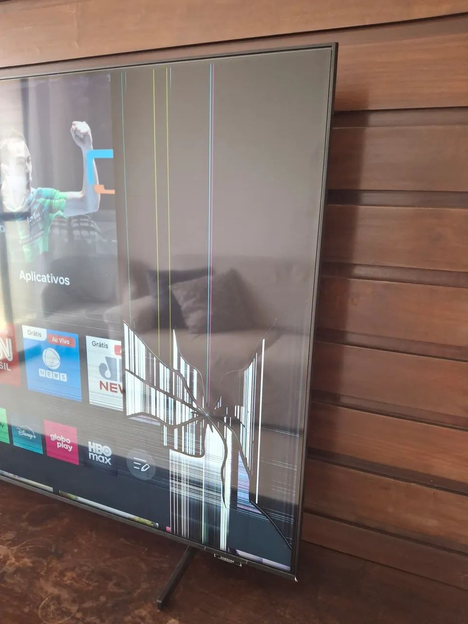 Tv samsung 4k display quebrado - Foto 2